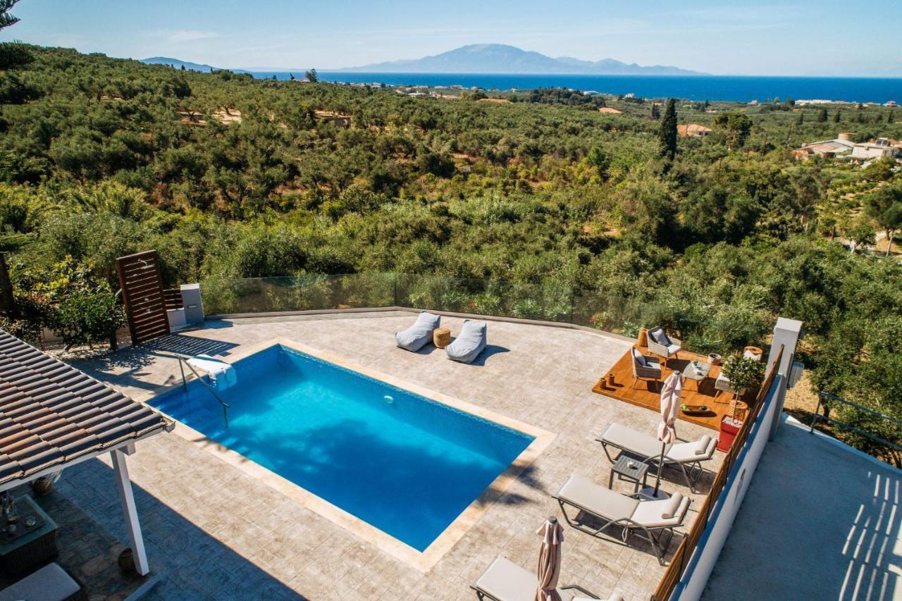 Villa Venia - Cozy Escape With Scenic Sew View, By Zantewize Tragaki Ngoại thất bức ảnh